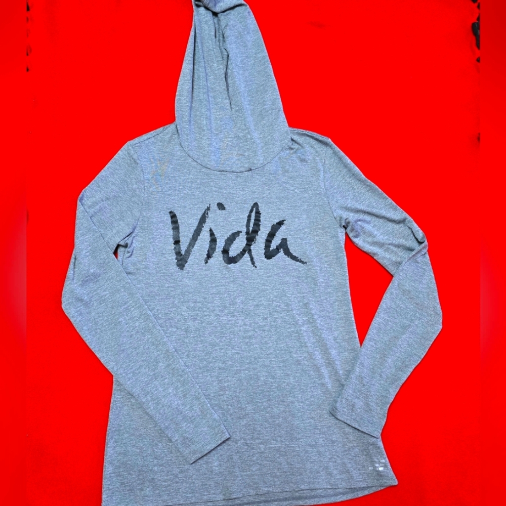 BCG Hoodie Womens M Gray Pullover Casual Running Long Sleeve Athletic Sports Gym